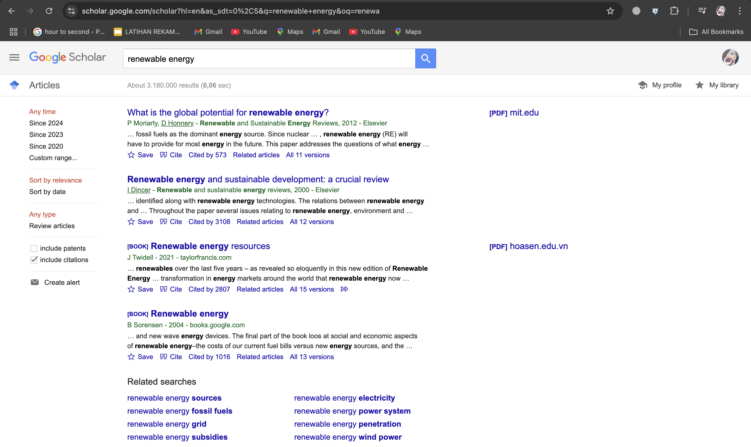 Scraping Google Scholar Website