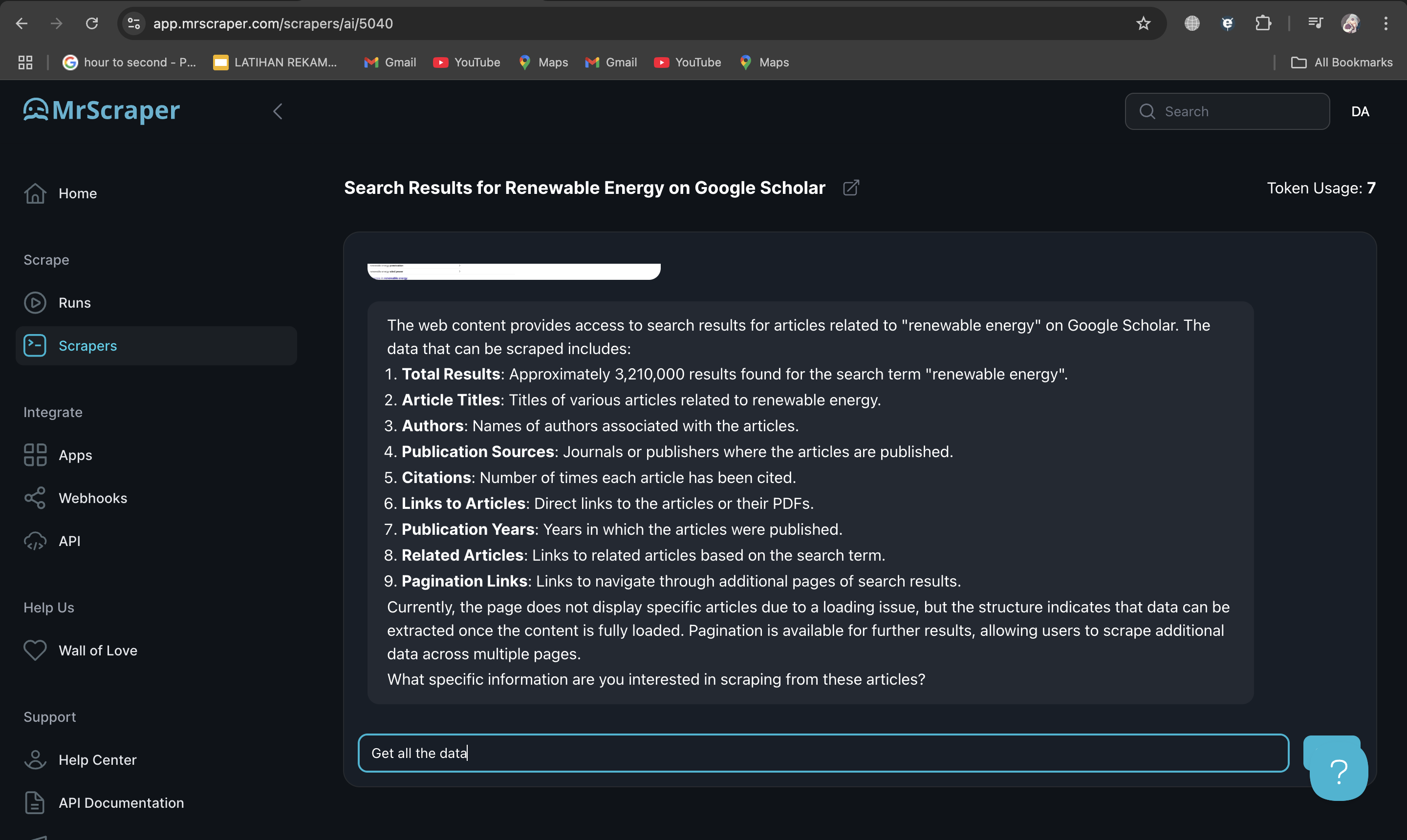 Scraping Google Scholar Data