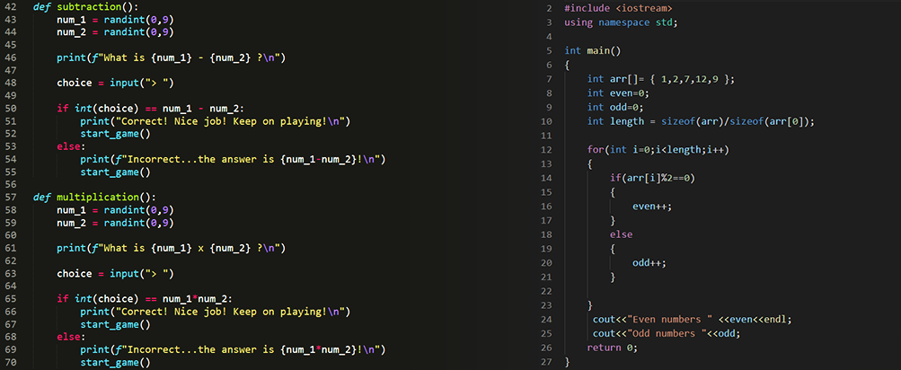 Overview of Python and C++