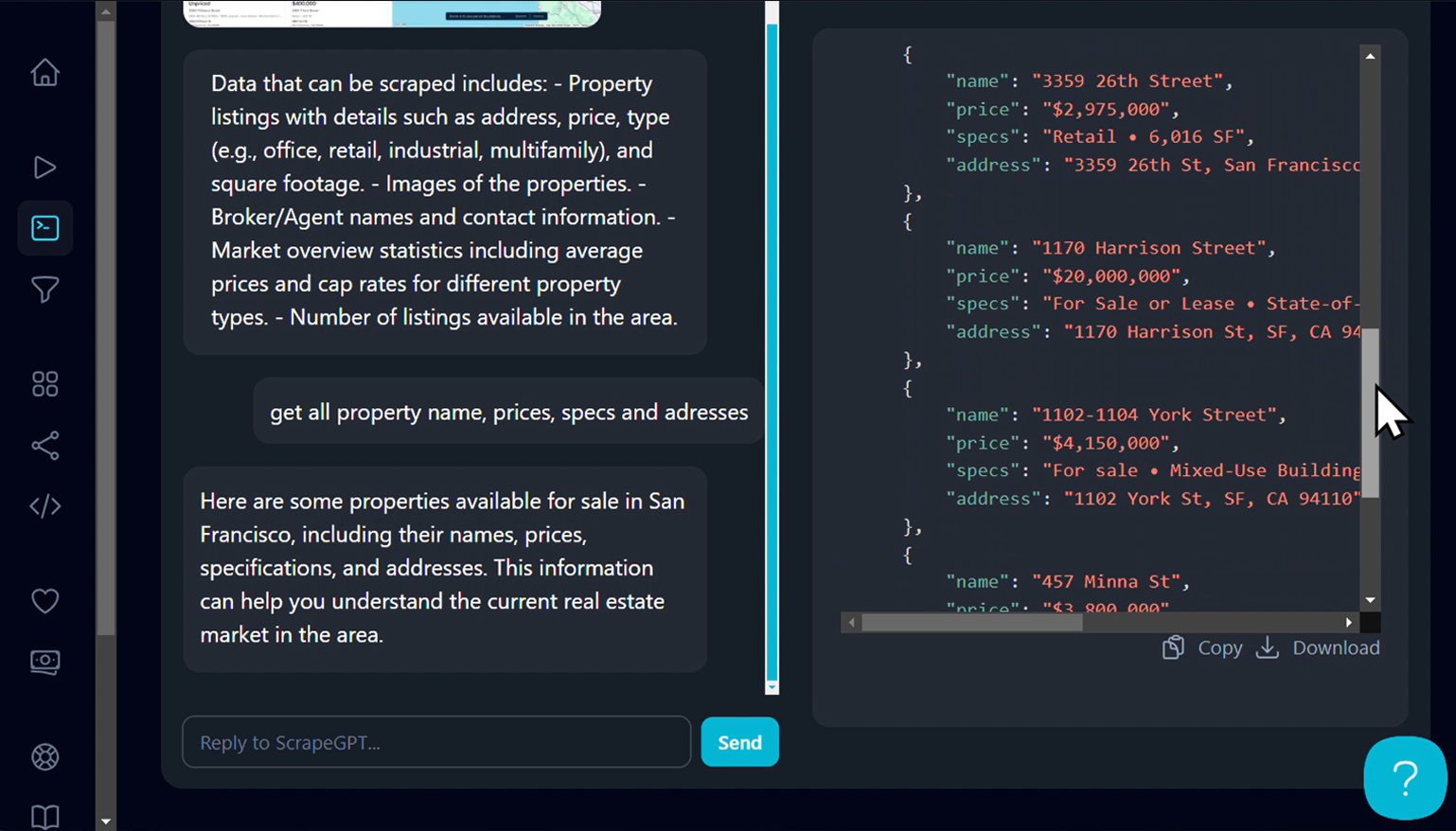 Customizable Output Formats using scrape GPT